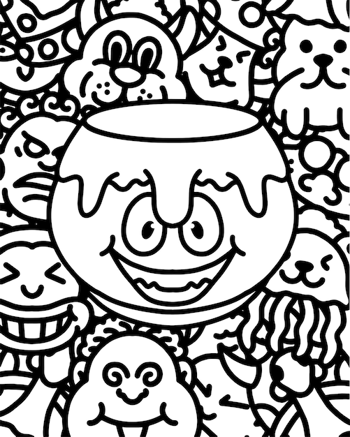 Playful Doodle Collection of Whimsical Creatures and Shapes | Jiffy Designs