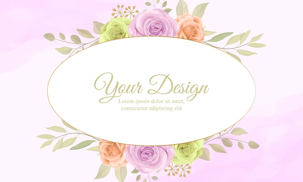 Elegant Floral Frame with Customizable Design | Jiffy Designs
