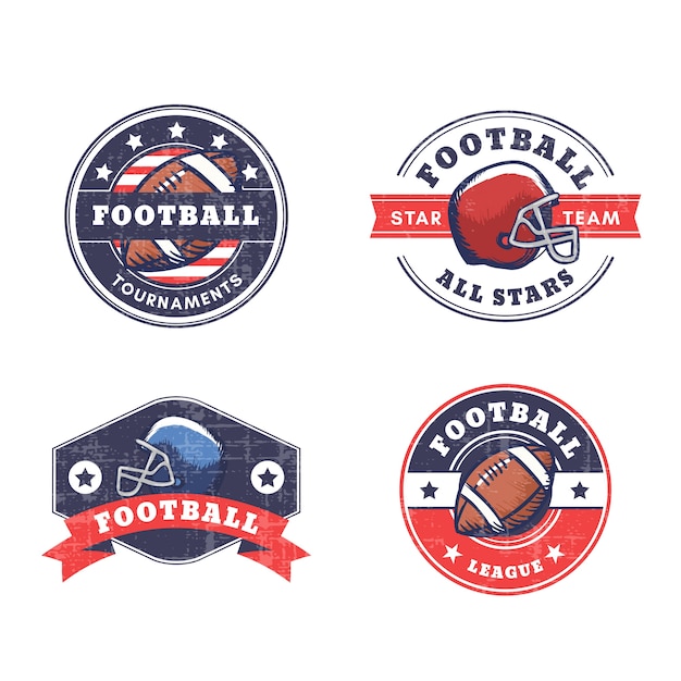 Vibrant Football Insignia Collection: Emblems, Logos, and Badges ...