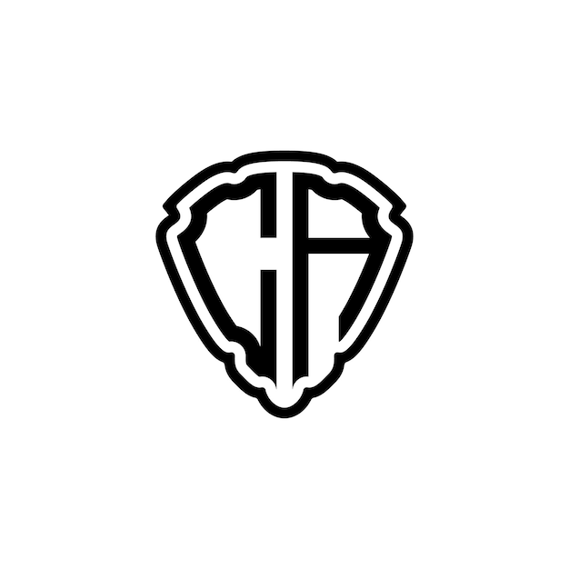 Striking Monogram Shield Design with Distinctive Lettering | Jiffy Designs