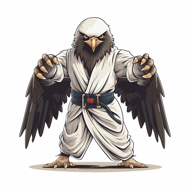 Majestic Winged Warrior in Flowing Robes | Jiffy Designs