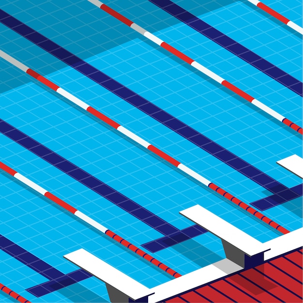 Vibrant Aquatic Lanes: A Captivating Swimming Pool Design | Jiffy Designs