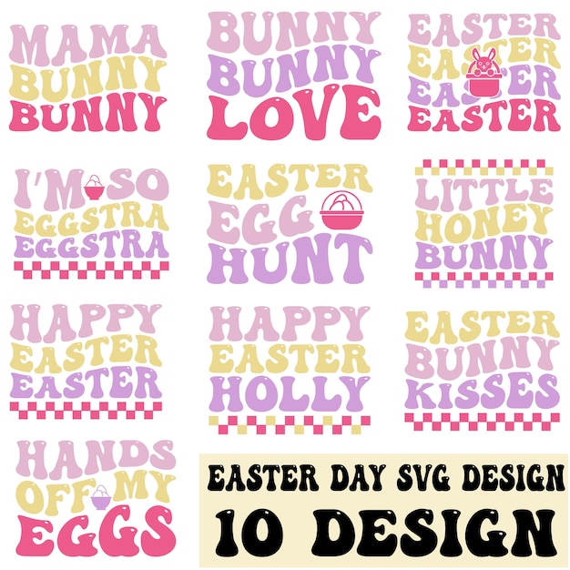 Vibrant Easter Bunny and Egg Designs for Versatile Applications | Jiffy ...