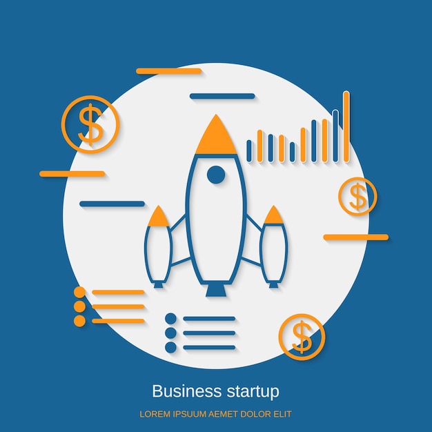 Vibrant Rocket Launch and Financial Growth Visualization | Jiffy Designs