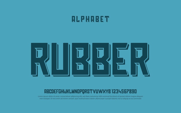 Retro-Inspired Rubber Alphabet with Textured Lettering | Jiffy Designs