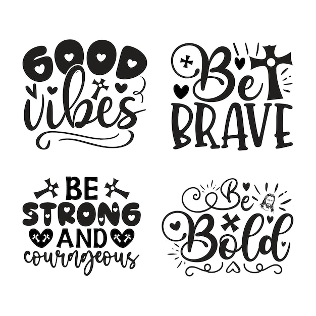 Inspiring Motivational Lettering Collection with Heart Symbols | Jiffy ...
