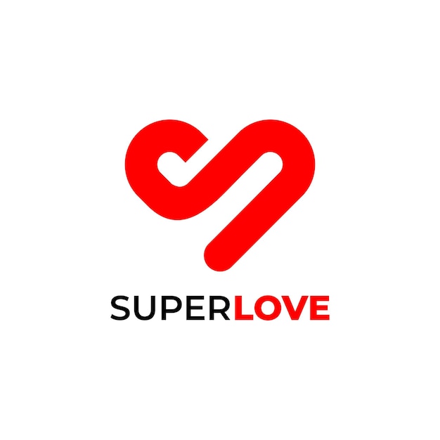 Vibrant Red Looped Heart Symbol Conveying Powerful Love | Jiffy Designs