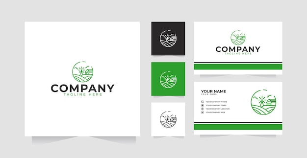 Serene Landscape Logo and Branding Kit | Jiffy Designs