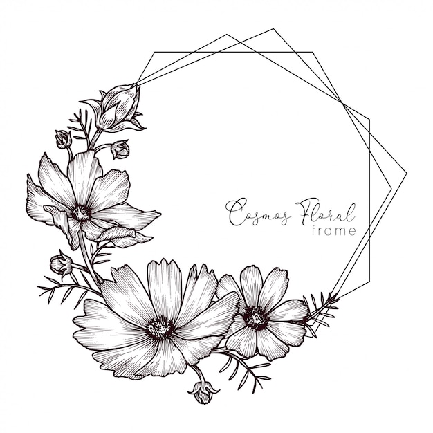 Elegant Floral Wreath with Handwritten Calligraphy Text | Jiffy Designs