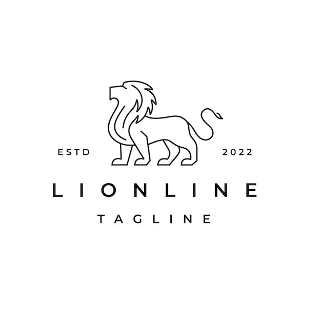 Majestic Lion Emblem with Captivating Linework Design | Jiffy Designs