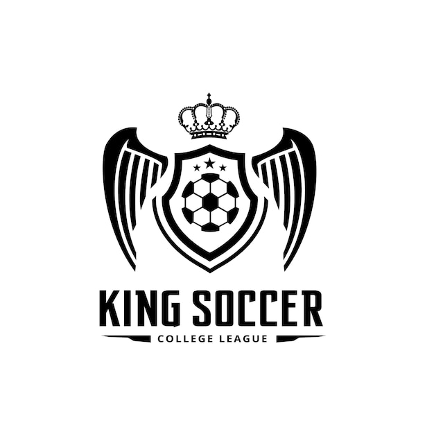 Majestic Soccer Emblem Showcases Regal Crown and Iconic Ball | Jiffy ...