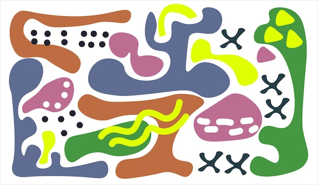 Vibrant Abstract Organic Shapes and Patterns | Jiffy Designs
