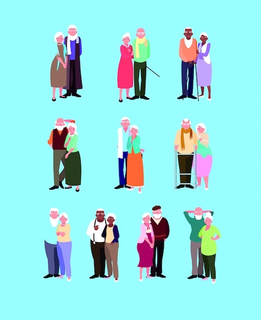 Vibrant Collection of Diverse Couples and Families Celebrating Love ...