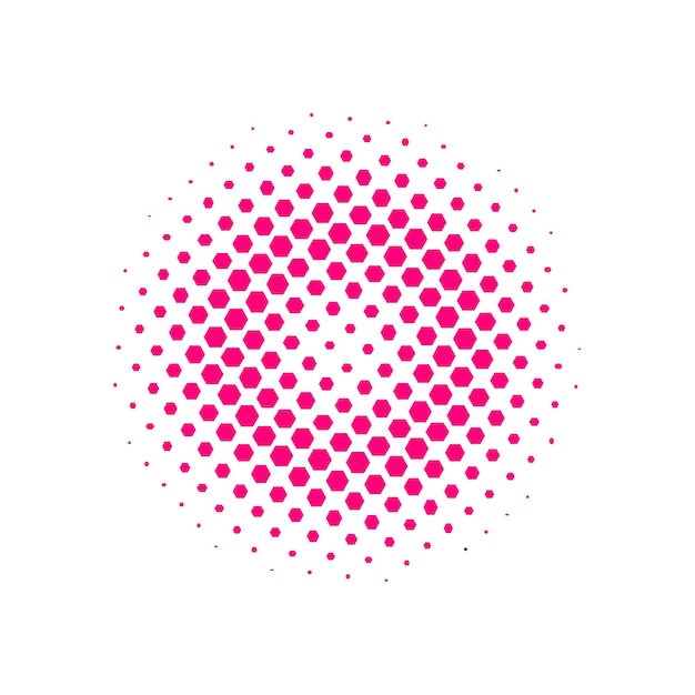 Vibrant Radial Dot Pattern in Shades of Pink | Jiffy Designs