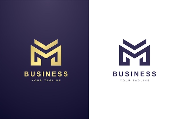 Elegant Monogram Logo with Sleek Chevron Design | Jiffy Designs