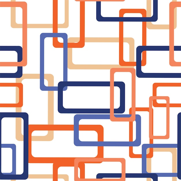 Vibrant Geometric Pattern with Interlocking Rectangles | Jiffy Designs