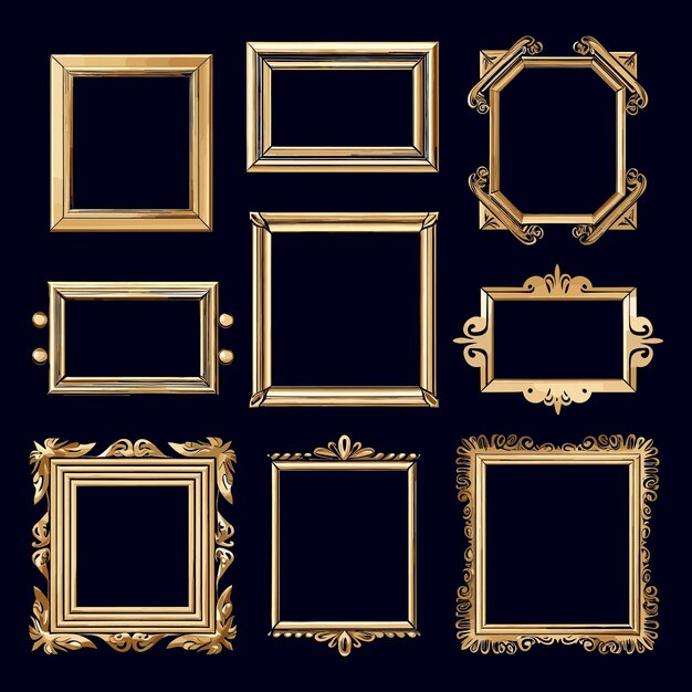 Ornate Gold Frames Collection with Intricate Vintage Designs | Jiffy ...