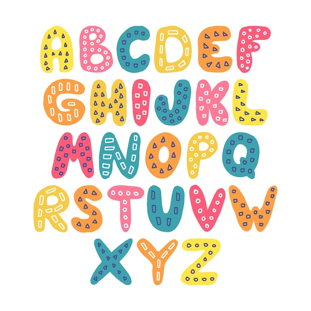 Colorful and Playful Alphabet Letters Design | Jiffy Designs