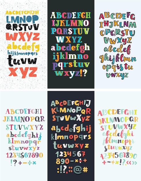 Vibrant Alphabet Patterns: A Colorful Typographic Exploration | Jiffy ...