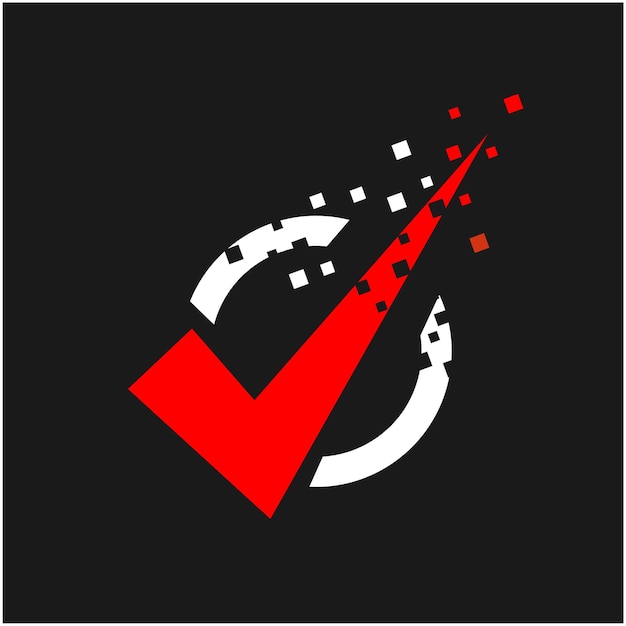 Dynamic Checkmark Graphic with Vibrant Accents | Jiffy Designs