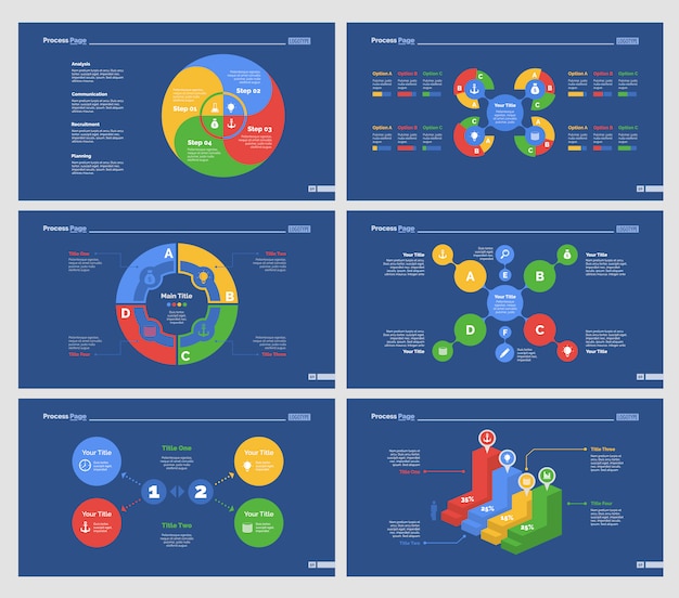 Vibrant Infographic Collection: Charts, Graphs, and Data Visualizations ...