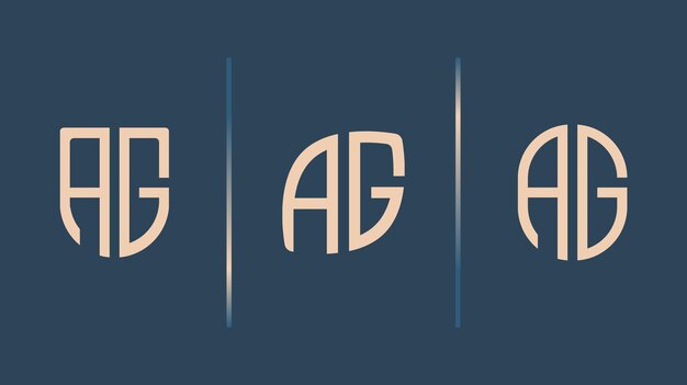 Stylized Monogram Initials on Elegant Navy Background | Jiffy Designs