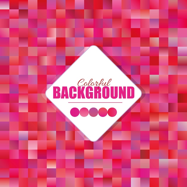 Vibrant Mosaic of Pinkish Hues and Geometric Shapes | Jiffy Designs