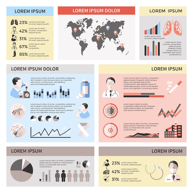 Comprehensive Infographic Collection with Diverse Data Visualizations ...