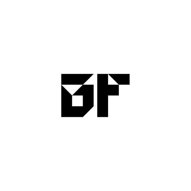 Bold and Geometric BF Monogram Logo Design | Jiffy Designs