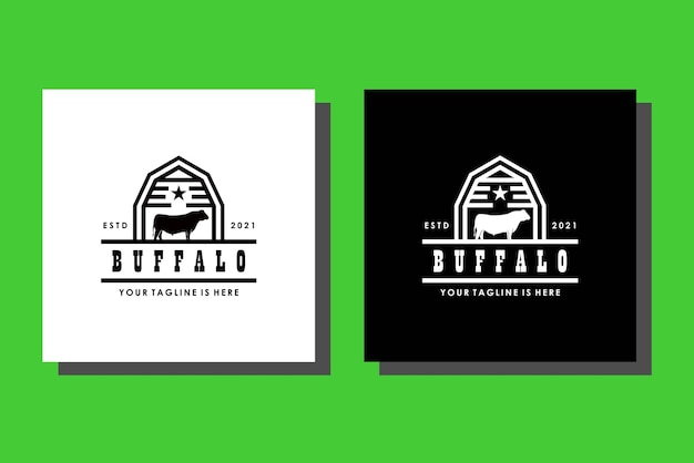 Iconic Buffalo Logo Design with Vintage Flair | Jiffy Designs