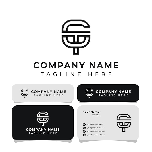Sleek Monogram Logo with Minimalist Typography for Modern Brand | Jiffy ...
