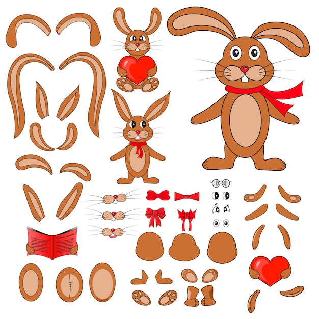 Adorable Handcrafted Bunny Puzzle with Vibrant Accents | Jiffy Designs