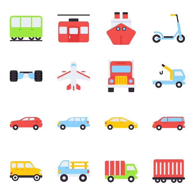 Colorful Collection of Playful Transportation Vehicles | Jiffy Designs