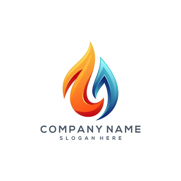 Vibrant Flame-Inspired Emblem with Sleek Design | Jiffy Designs