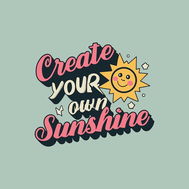 Vibrant Sunshine-Inspired Lettering Design | Jiffy Designs