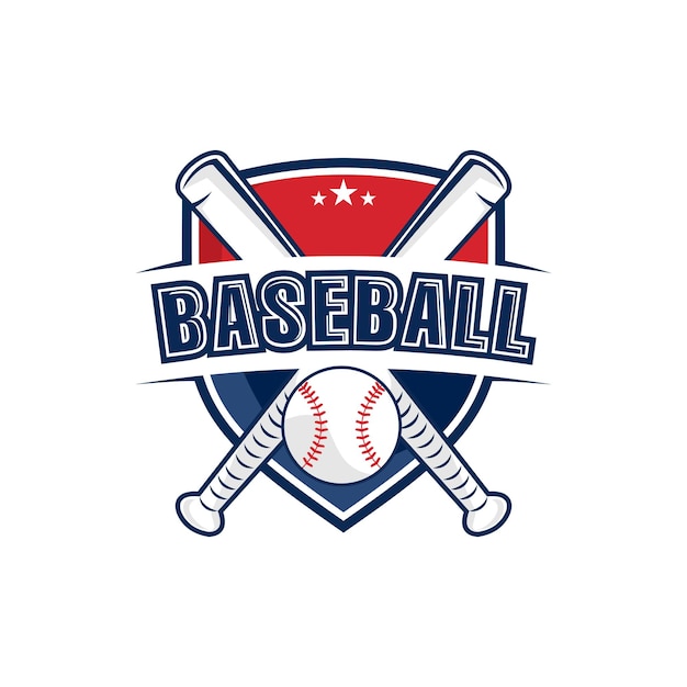 Iconic Baseball Emblem with Crossed Bats and Ball | Jiffy Designs