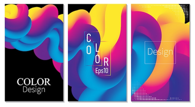 Vibrant Fluid Shapes in Captivating Color Gradients | Jiffy Designs