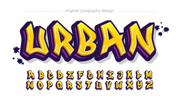 Vibrant Urban Typographic Design with Graffiti-Inspired Letters | Jiffy ...