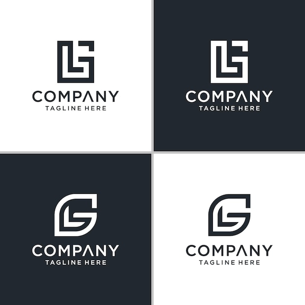 Sophisticated Monogram Logos with Minimalist Geometric Shapes | Jiffy ...