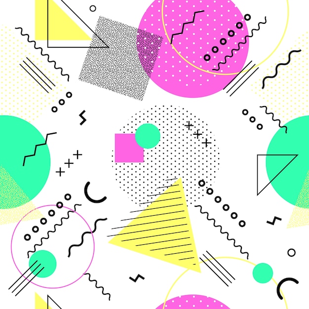 Vibrant Abstract Geometric Shapes and Patterns Composition | Jiffy Designs