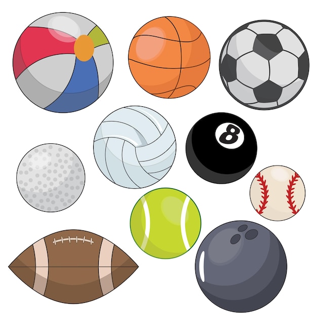 Vibrant Collection of Diverse Sports Balls and Equipment | Jiffy Designs