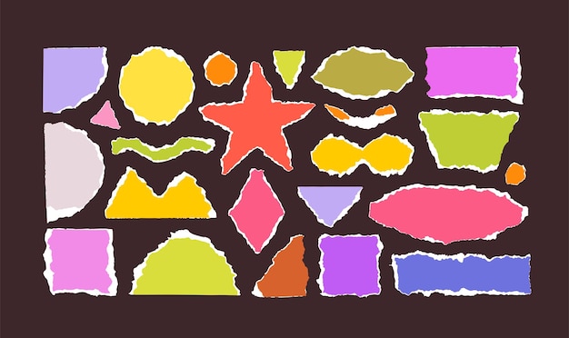 Vibrant Shapes Collage in Playful Hues and Textures | Jiffy Designs