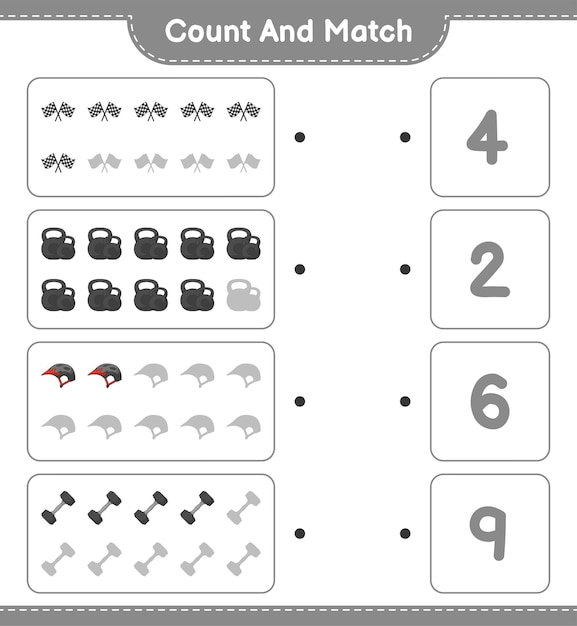 Playful Counting and Matching Game with Cute Icons | Jiffy Designs