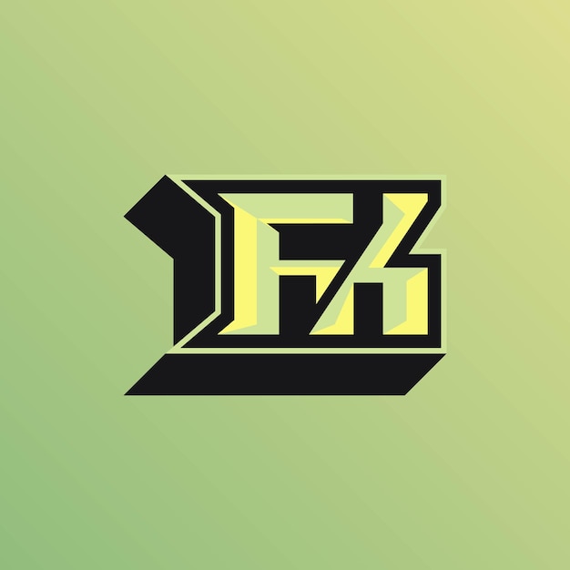 Striking Monogram Design in Bold Black and Green | Jiffy Designs
