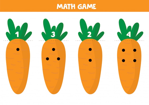 Colorful Carrot Math Game for Kids | Jiffy Designs