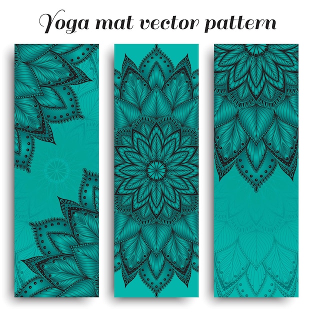 Elegant Floral Yoga Mat with Intricate Mandala Designs | Jiffy Designs