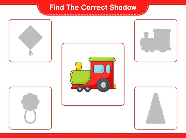 Vibrant Toy Train Awaits Its Shadow Match | Jiffy Designs