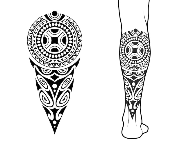 Intricate Tribal Tattoo Design with Geometric Patterns | Jiffy Designs