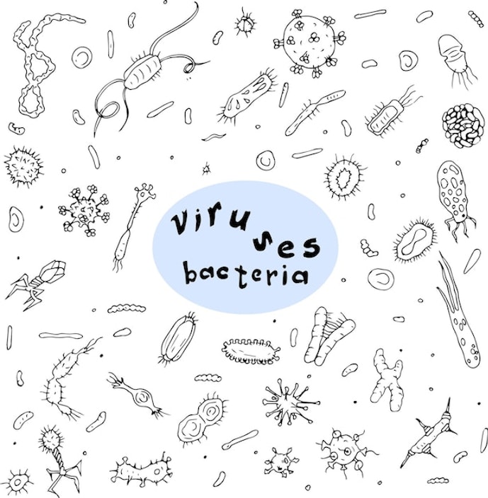 Diverse Collection of Whimsical Virus and Bacteria Illustrations EPS JPG SVG Digital Asset Downloadable Files Main Image