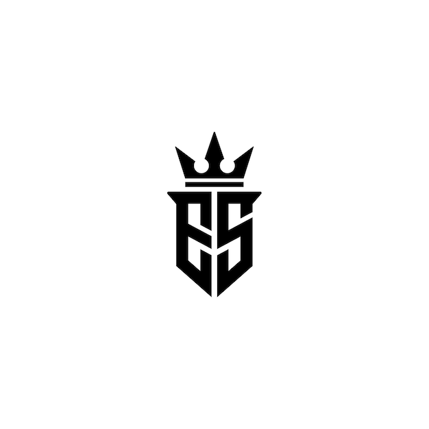 Regal Crown Emblem with Stylized Monogram | Jiffy Designs